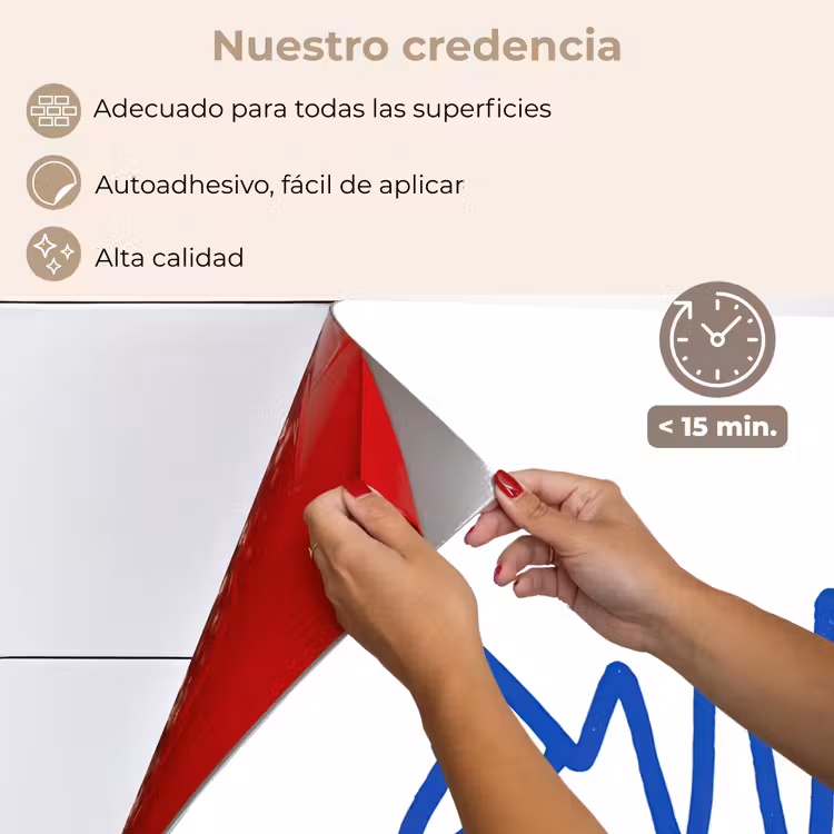 Salpicaderos de cocina - Pez - Minimalista - Azul - Línea — 4