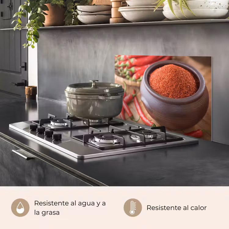 Salpicaderos de cocina - Pimienta de cayena en polvo en un bol — 2