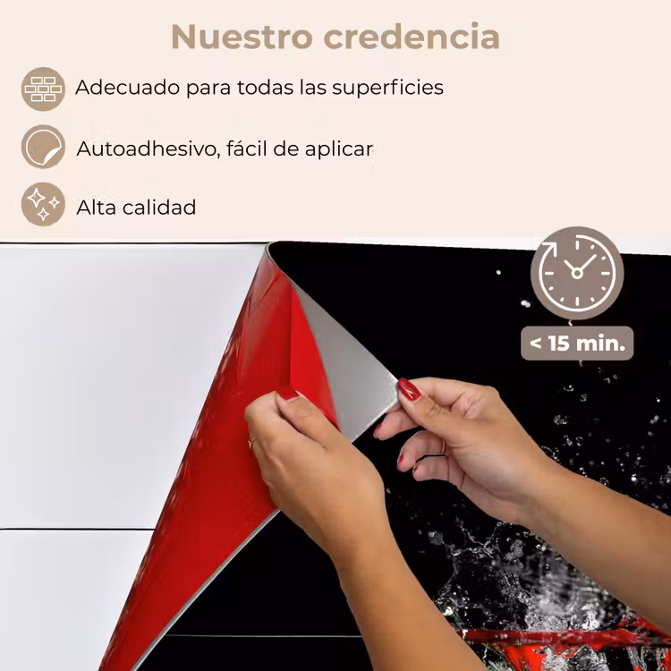 Salpicaderos de cocina - Pimiento - Verduras - Naturaleza muerta - Agua - Rojo — 4