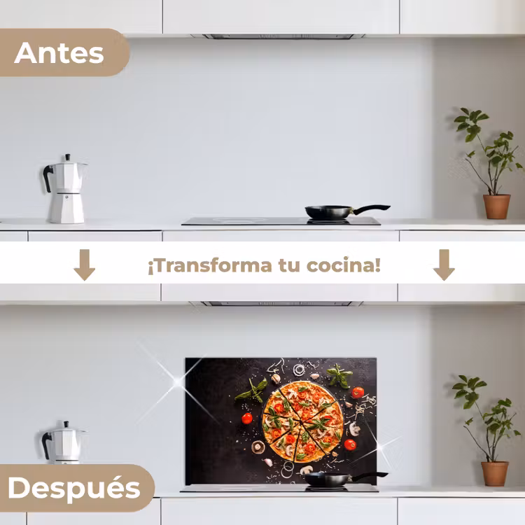 Salpicaderos de cocina - Pizza - Verduras - Hierbas - Cocina - Industrial — 7