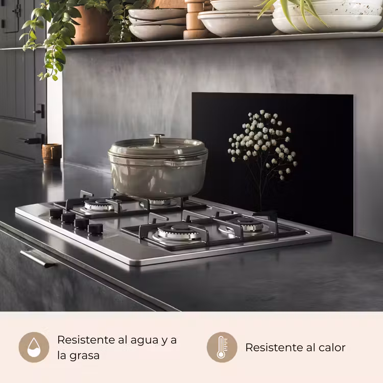 Salpicaderos de cocina - Plasterwort - Flores - Blanco - Minimalista — 2