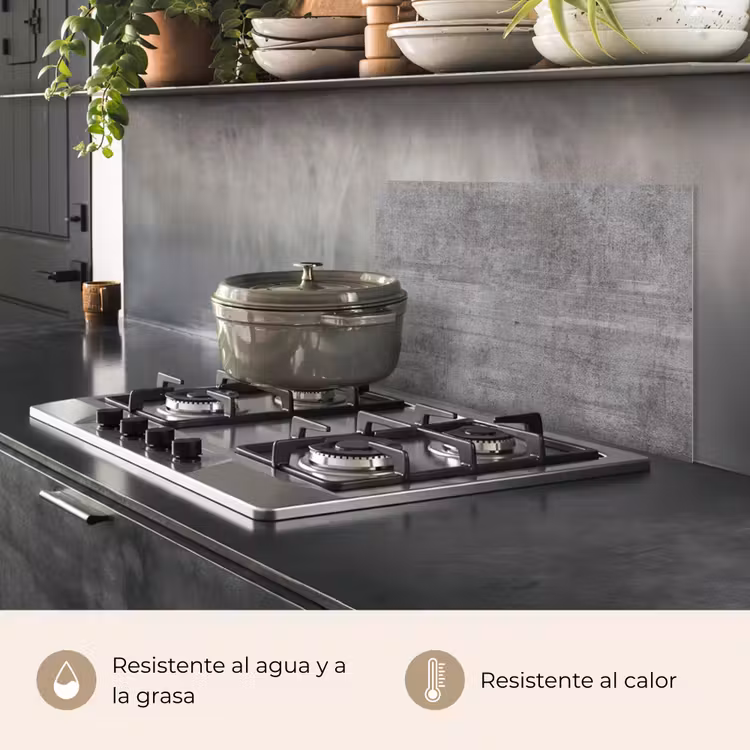 Salpicaderos de cocina - Tela de hormigón envejecido — 2