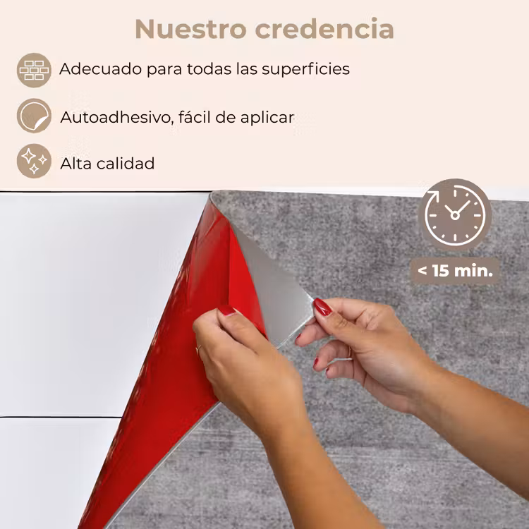 Salpicaderos de cocina - Tela de hormigón envejecido — 4