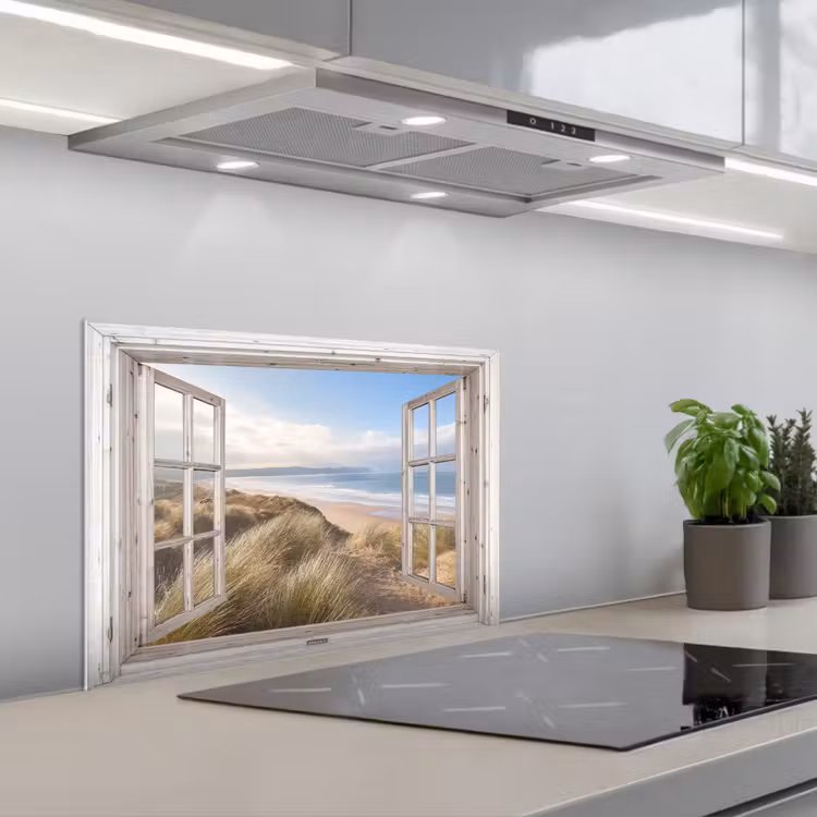 Salpicaderos de cocina - Vista de las dunas — 1
