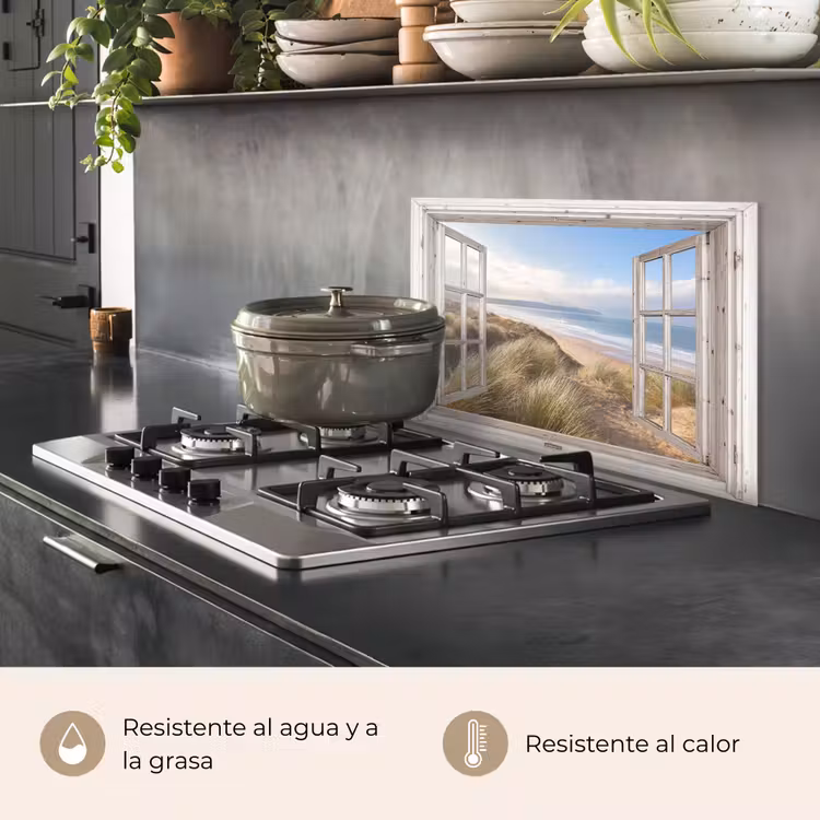Salpicaderos de cocina - Vista de las dunas — 2