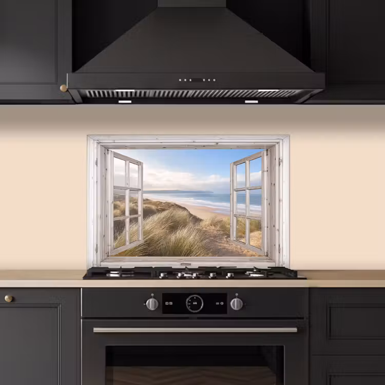 Salpicaderos de cocina - Vista de las dunas — 5