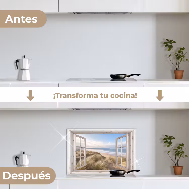 Salpicaderos de cocina - Vista de las dunas — 7