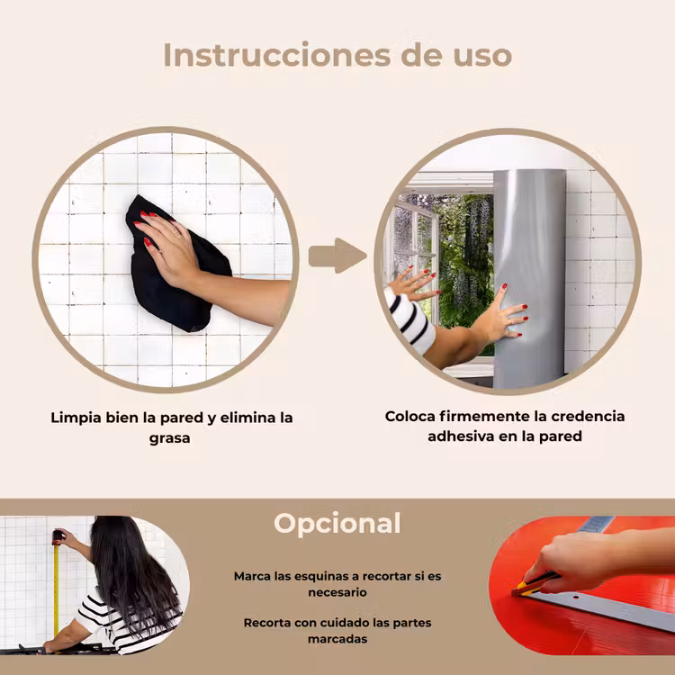 Salpicaderos de cocina - Vista del jardín de glicinas — 6