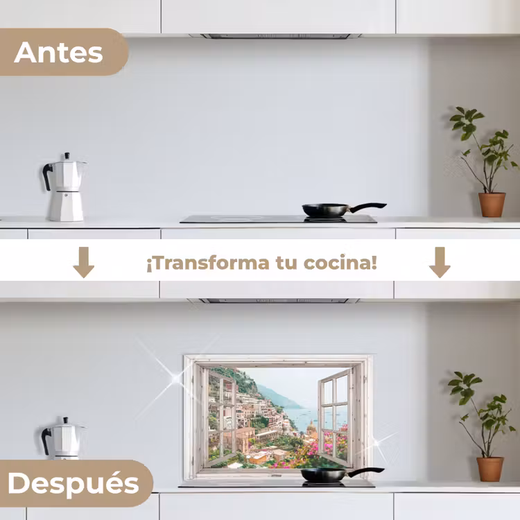 Salpicaderos de cocina - Vista - Italia - Flores - Mar - Costa - Ciudad - Montañas — 7