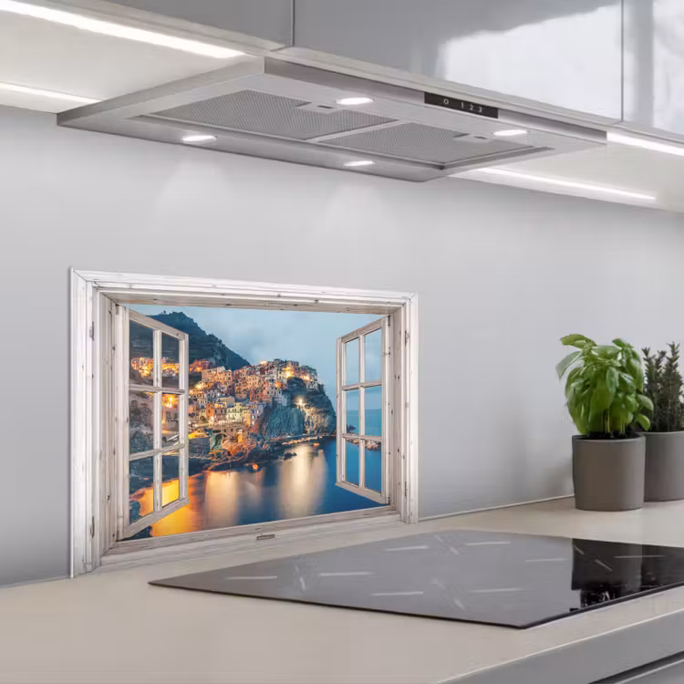 Salpicaderos de cocina - Vista - Italia - Mar — 1