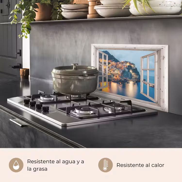 Salpicaderos de cocina - Vista - Italia - Mar — 2
