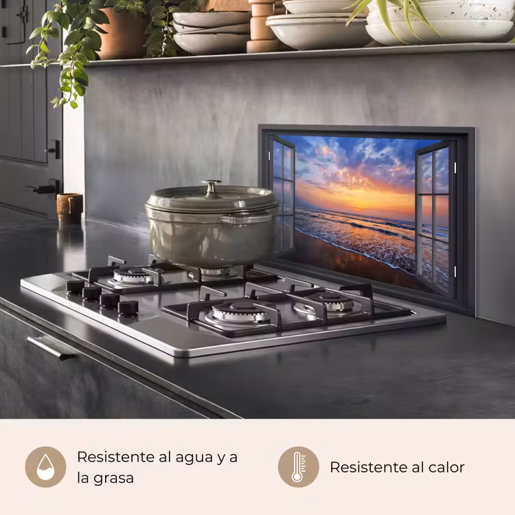 Salpicaderos de cocina - Vista - Mar - Playa — 2