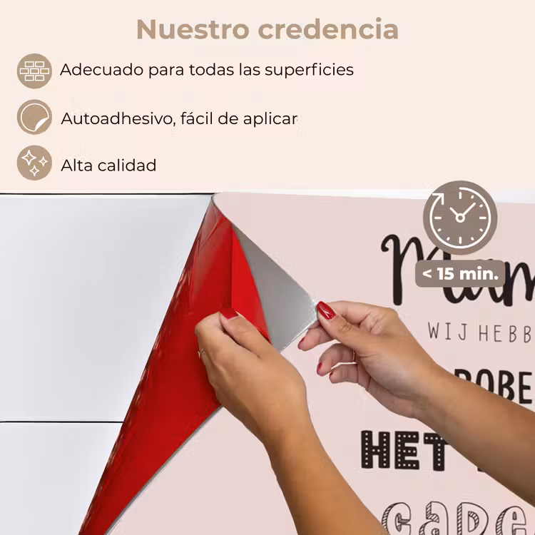 Salpicaderos de cocina - Proverbios - Citas Mamá Ya Nos Tienes - Regalo para mamá en el Día de la Madre - Rosa — 4
