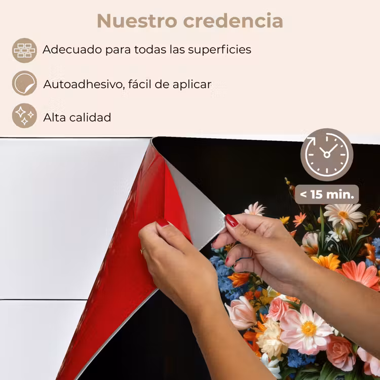 Salpicaderos de cocina - Ramo - Rosa - Jarrón — 4