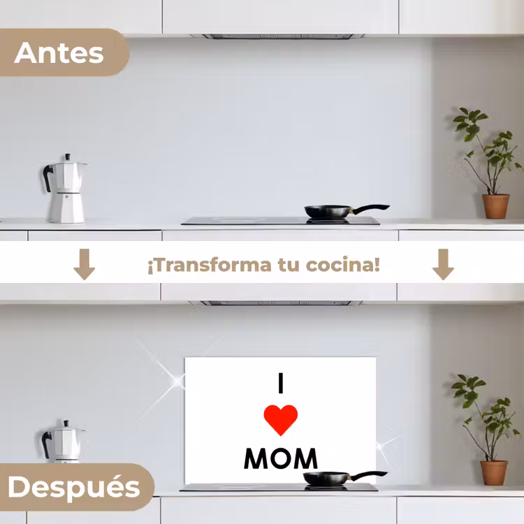 Salpicaderos de cocina - Refranes - Citas Quiero a mamá - Día de la Madre - Mamá - Regalo para mamá — 7