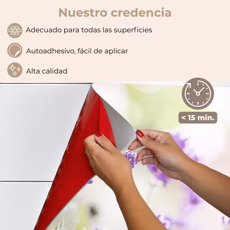 Salpicaderos de cocina - Sueño de lavanda con mariposa — 4