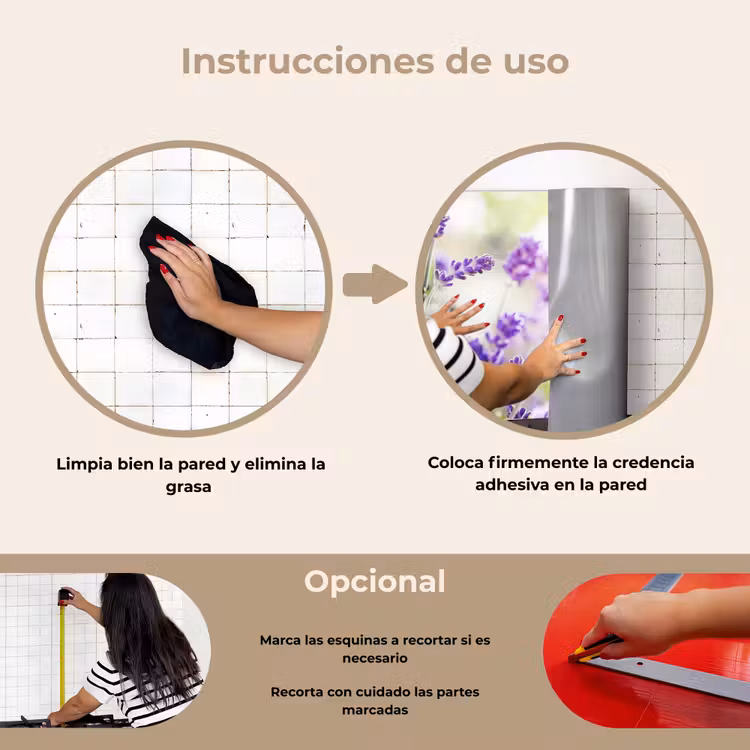 Salpicaderos de cocina - Sueño de lavanda con mariposa — 6