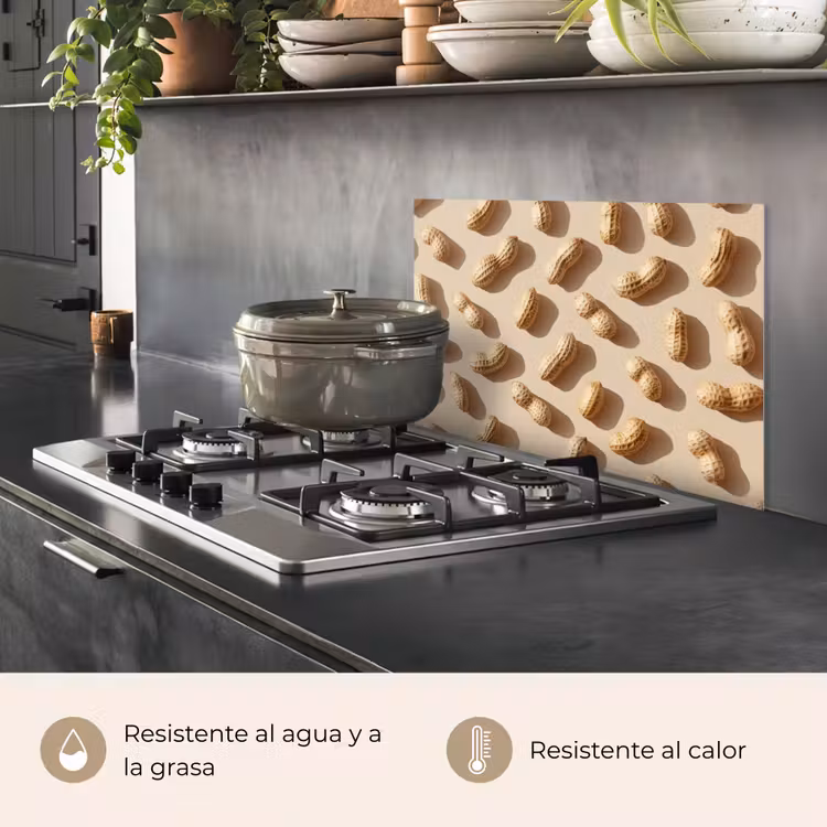 Salpicaderos de cocina - Peanuts - Patrón - Beige — 2