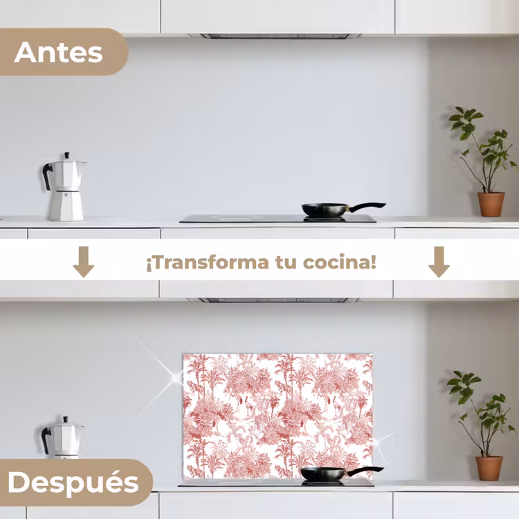 Salpicaderos de cocina - Tigre - Selva - Naturaleza - Rojo — 7