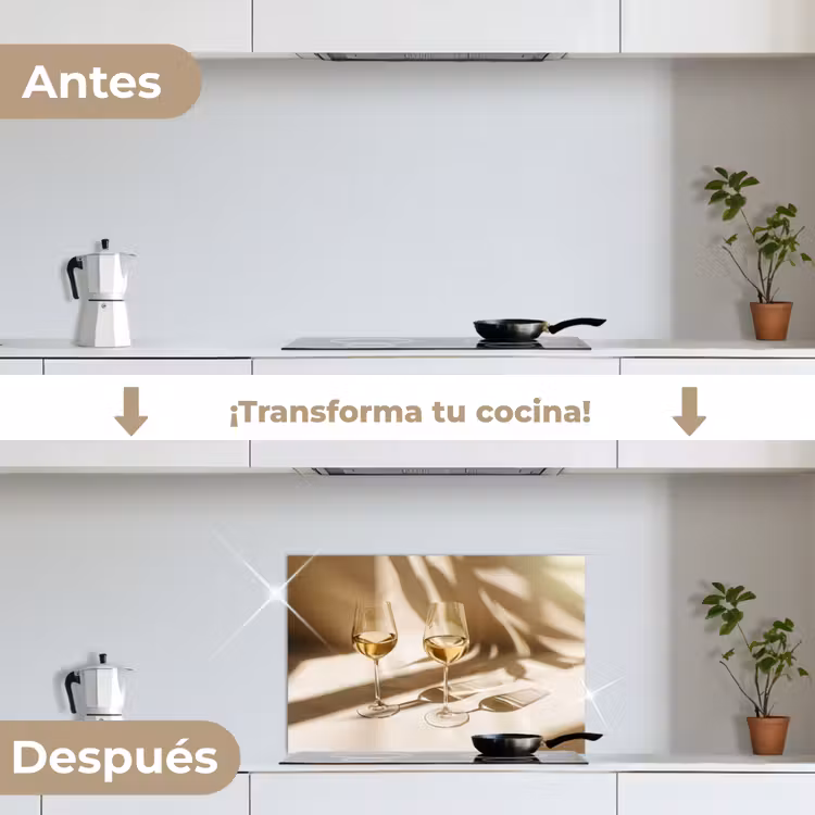 Salpicaderos de cocina - Vino - Copas de vino - Blanco — 7