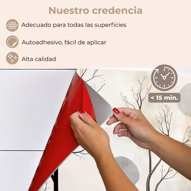 Salpicaderos de cocina - Wabi sabi - Beige - Planta — 4