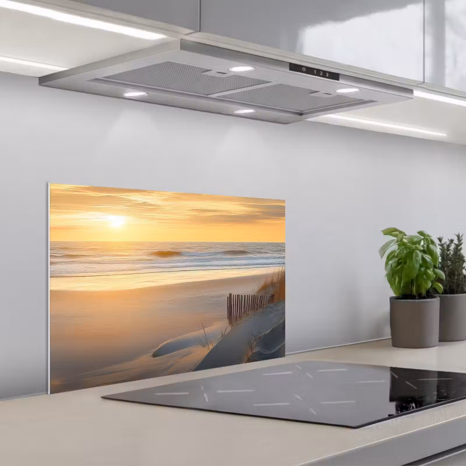 Salpicaderos de cocina - Playa - Dunas - Puesta de sol — 1