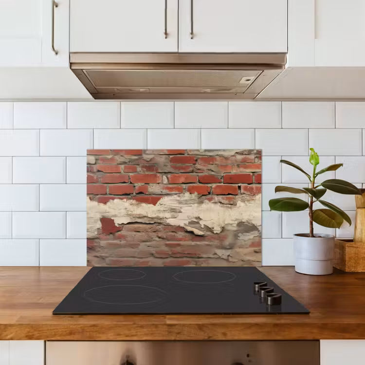 Salpicaderos de cocina - Pared - Ladrillo - Envejecido — 3