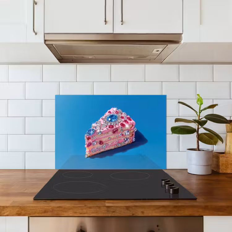 Salpicaderos de cocina - Pastel - Gemas - Purpurina - Rosa — 3