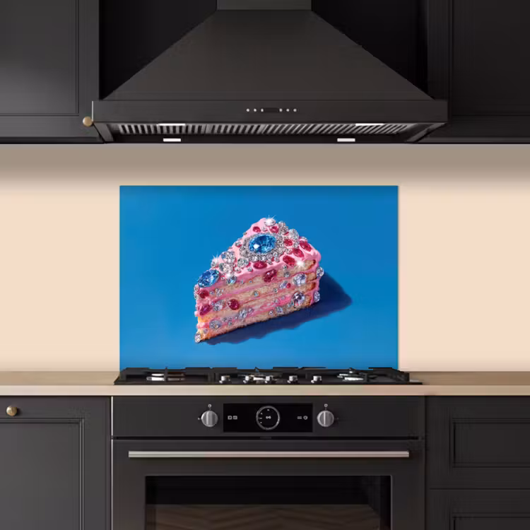 Salpicaderos de cocina - Pastel - Gemas - Purpurina - Rosa — 5