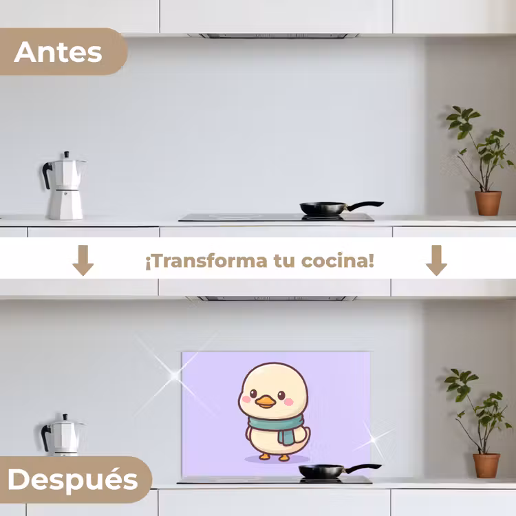 Salpicaderos de cocina - Pato - Bufanda - Morado — 7