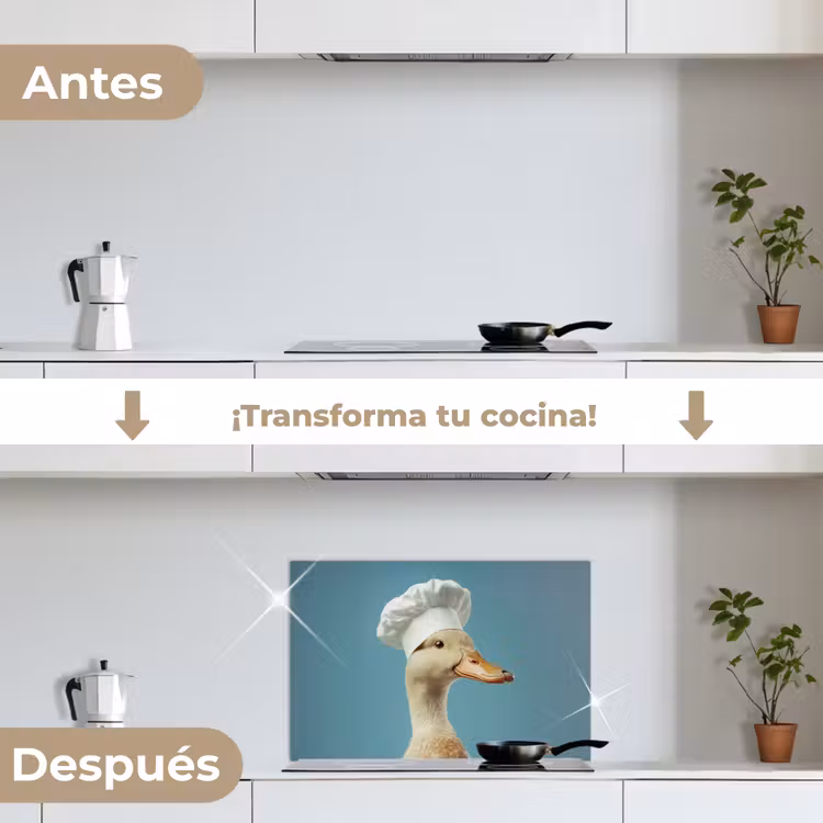 Salpicaderos de cocina - Pato - Gorro de cocinero - Lindo - Pájaro — 7