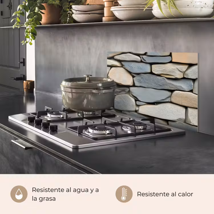 Salpicaderos de cocina - Piedras - Rústico - Gris — 2
