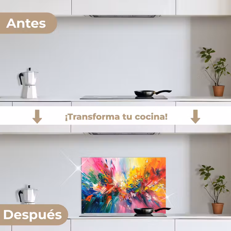 Salpicaderos de cocina - Pintura - Colorido - Explosión — 7