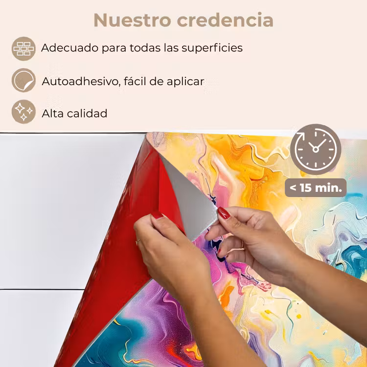 Salpicaderos de cocina - Pintura - Colorido - Negro - Colores — 4