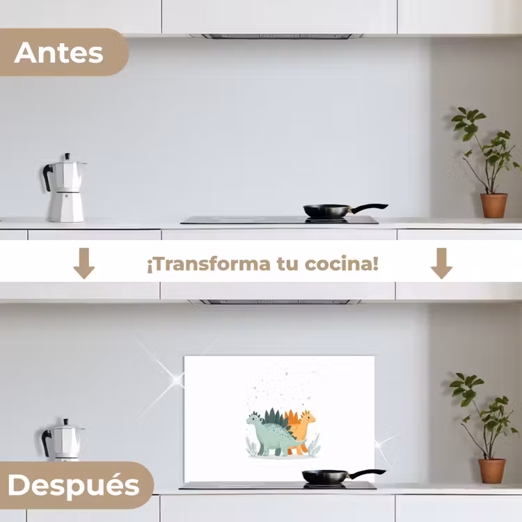 Salpicaderos de cocina - Plantas - Estrellas - Dinosaurios - Naranja — 7