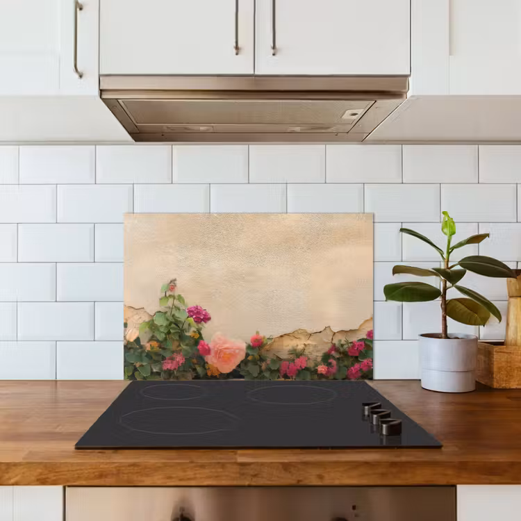 Salpicaderos de cocina - Rosas - Pared - Vintage — 3