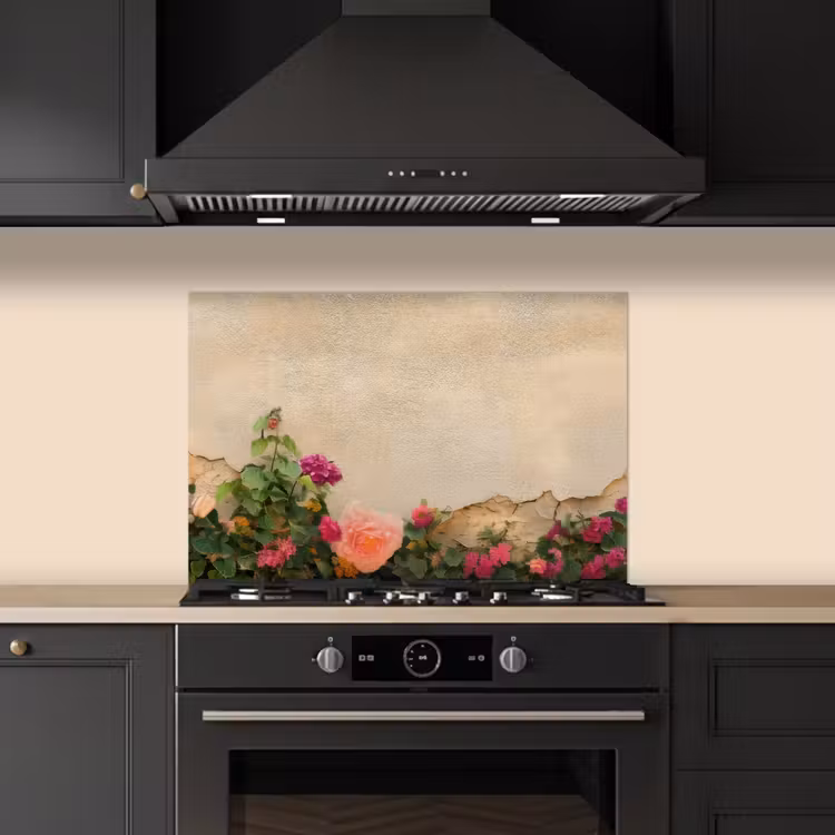 Salpicaderos de cocina - Rosas - Pared - Vintage — 5