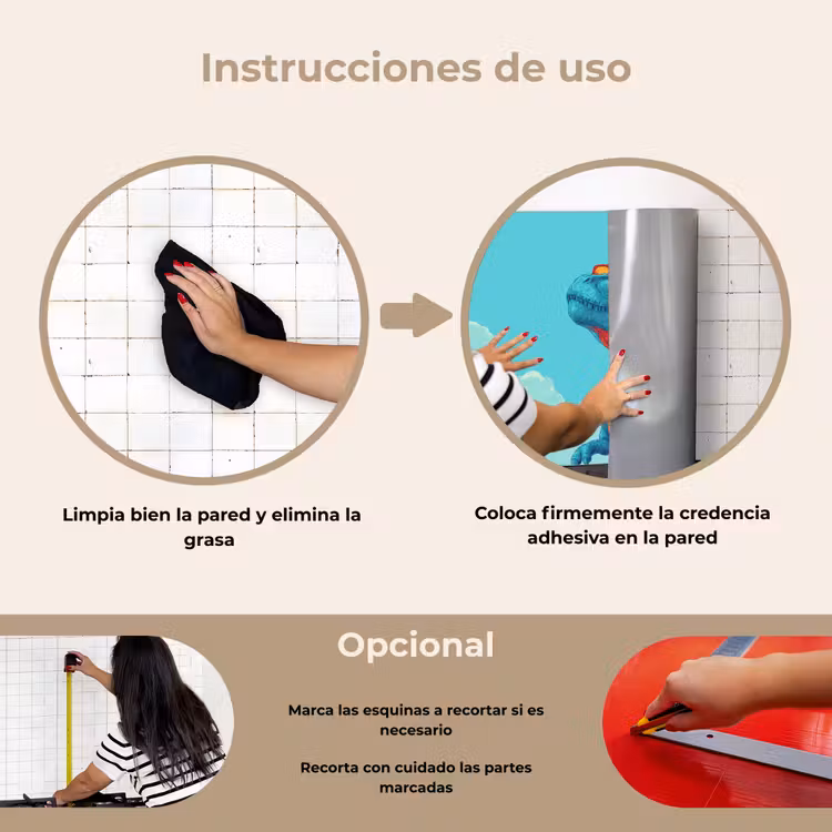 Salpicaderos de cocina - T-Rex - Azul - Nubes - Gafas de sol — 6