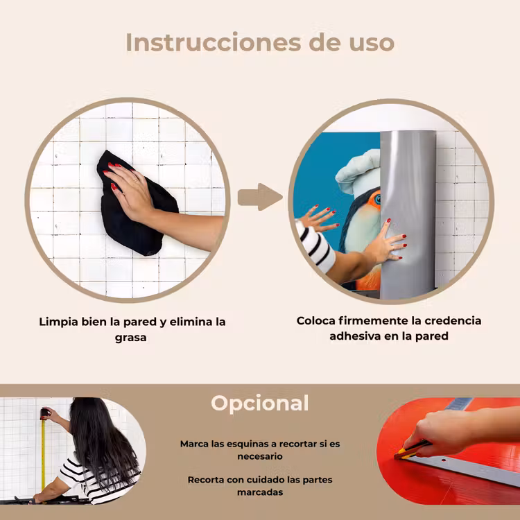 Salpicaderos de cocina - Tucán - Loro - Pájaro - Gorro de cocinero — 6