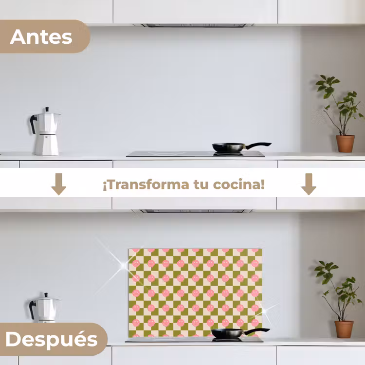 Salpicaderos de cocina - Patrón - Smileys - Bloques — 7