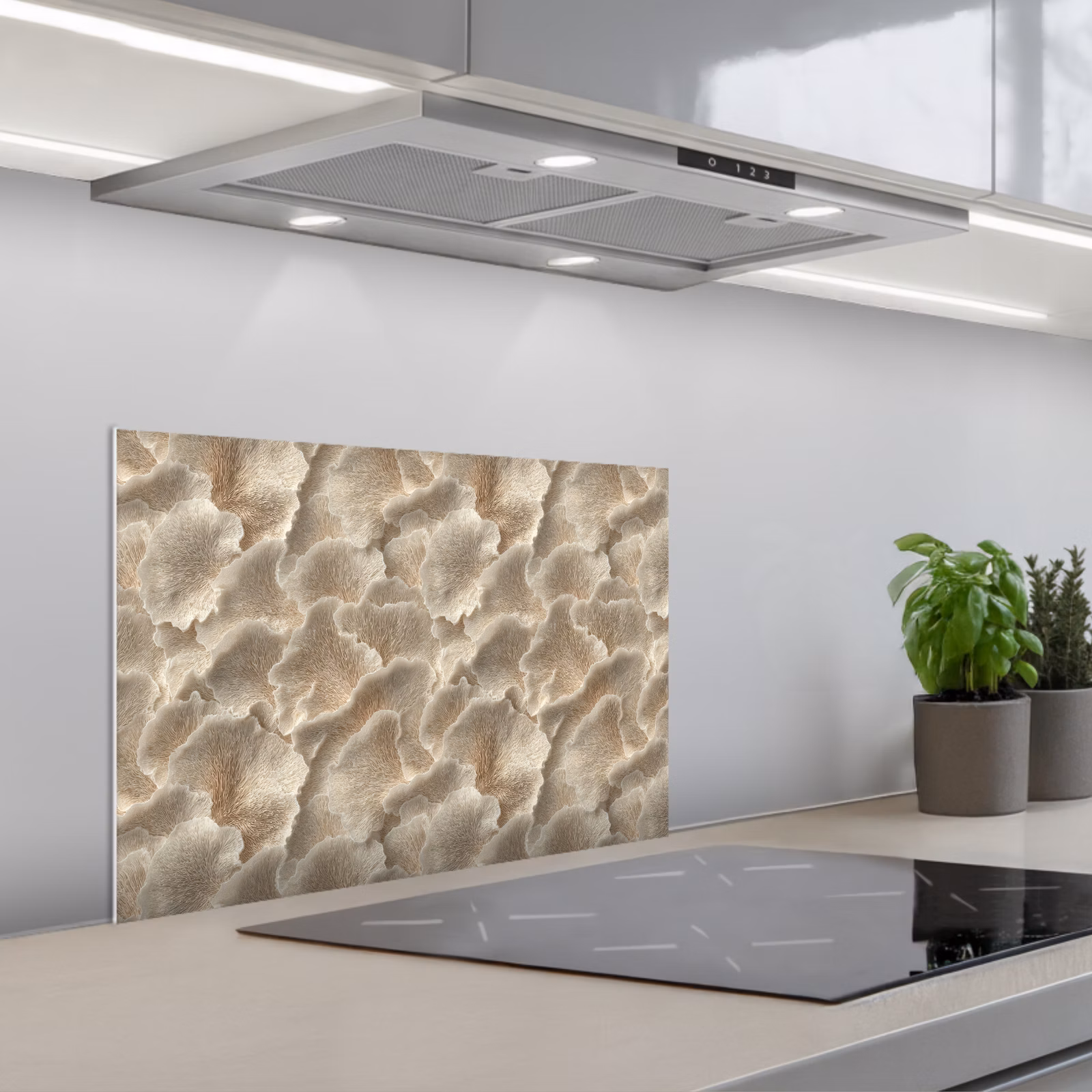 Salpicaderos de cocina - Texturas abanico - Beige - Textura fibra — 1