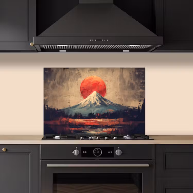 Salpicaderos de cocina - Pico de montaña - Nieve - Sol — 5