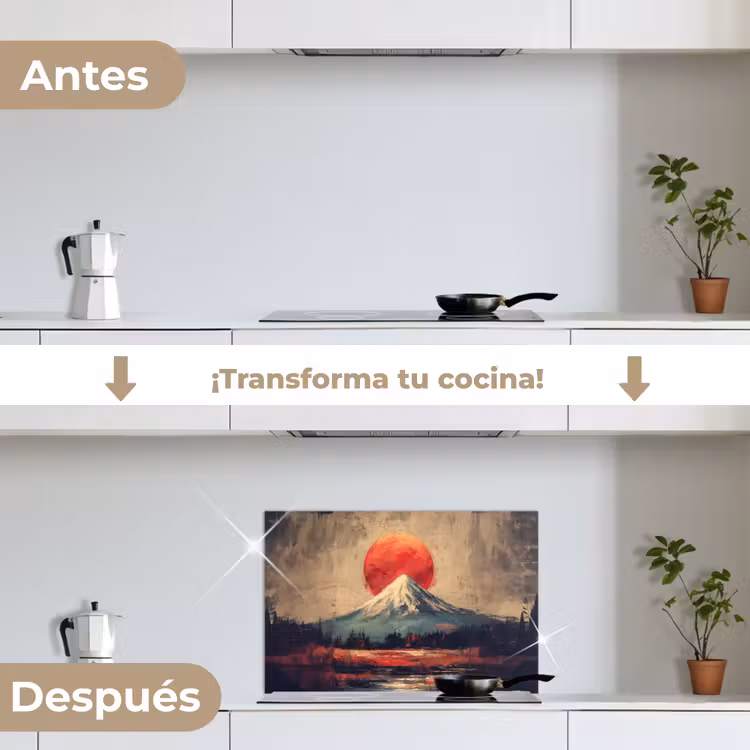 Salpicaderos de cocina - Pico de montaña - Nieve - Sol — 7