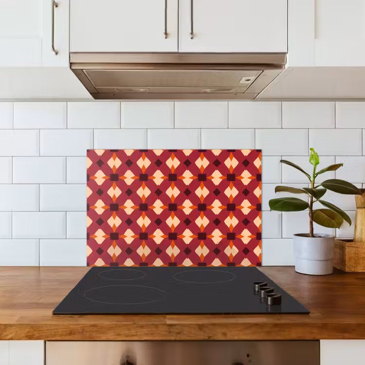 Salpicaderos de cocina - Retro - Estampado - Colorido — 3