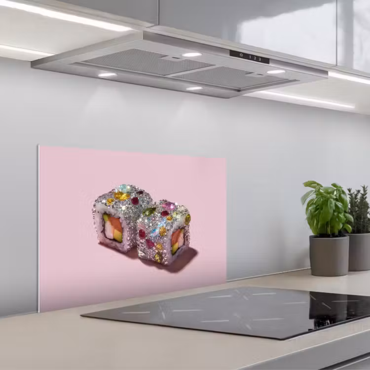 Salpicaderos de cocina - Sushi - Rollos - Piedras - Colorido — 1
