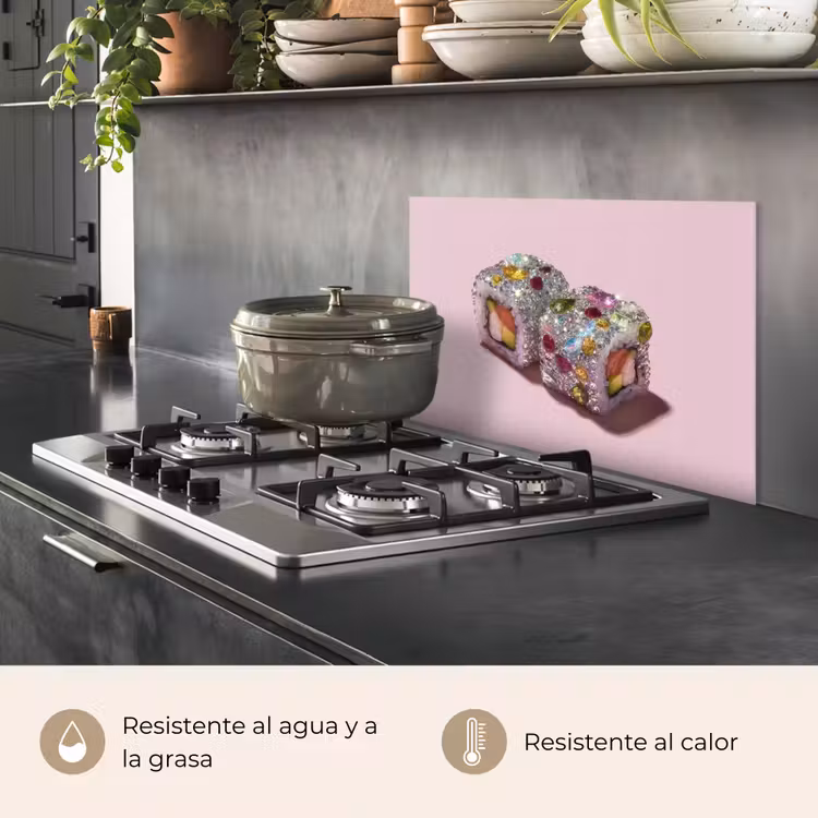 Salpicaderos de cocina - Sushi - Rollos - Piedras - Colorido — 2