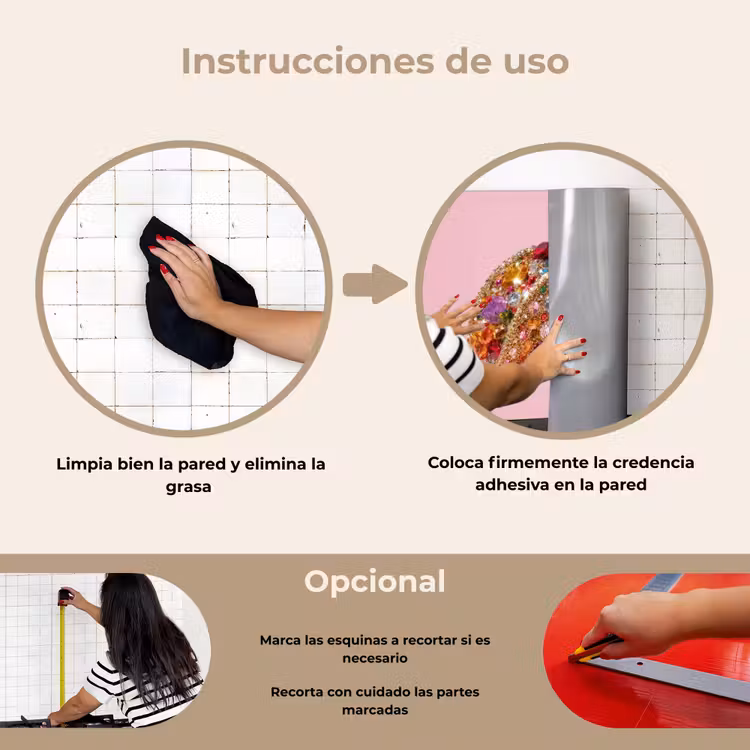 Salpicaderos de cocina - Taco - Colorido - Gemas - Oro — 6