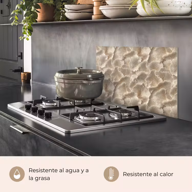Salpicaderos de cocina - Texturas abanico - Beige - Textura fibra — 2