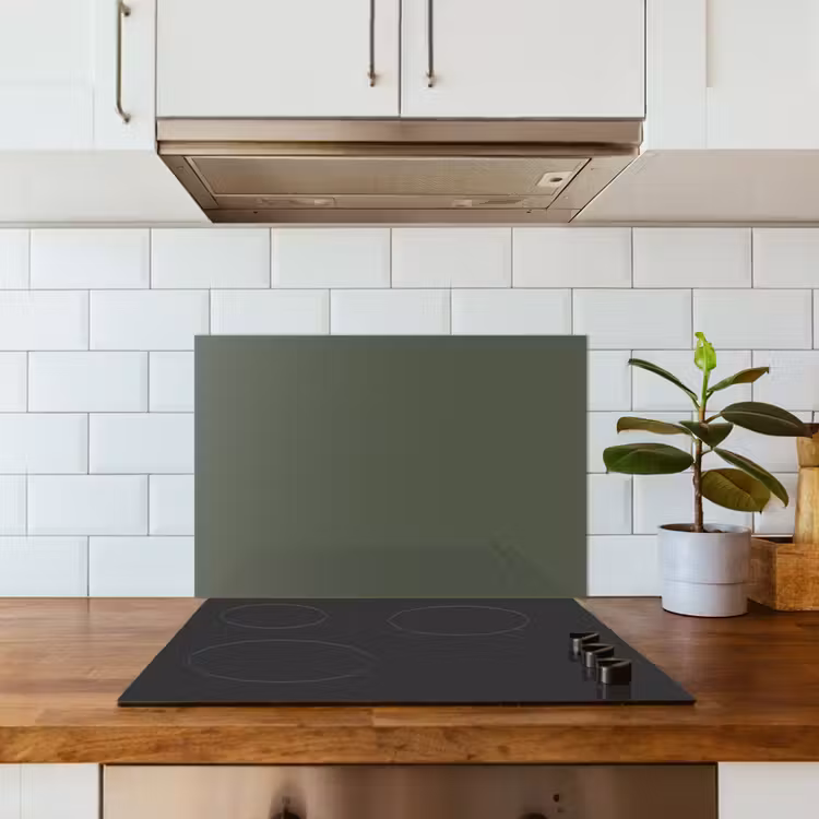 Salpicaderos de cocina - Verde - Color sólido - Verde oliva — 3