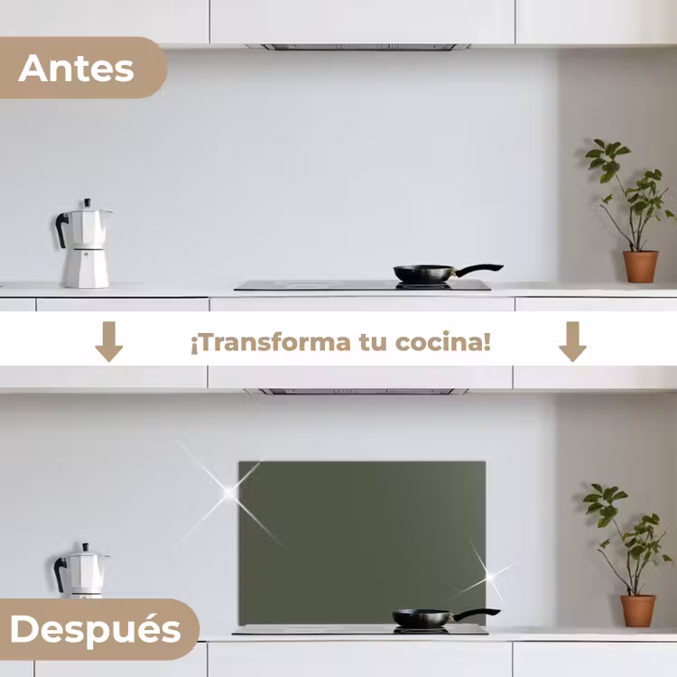 Salpicaderos de cocina - Verde - Color sólido - Verde oliva — 7